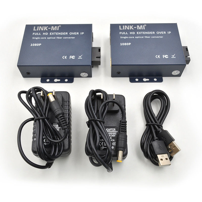 20 χλμ HDMI επεκτάτης μέσω ινών με βρόχο για 1080P SC / FC μονάδα ινών