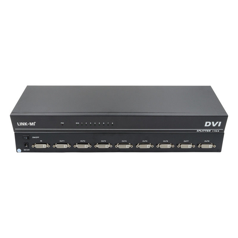 DVI D 29pin Βίντεο HDMI Switch Γυναίκα HDMI Splitter 1 σε 8 έξω 4k
