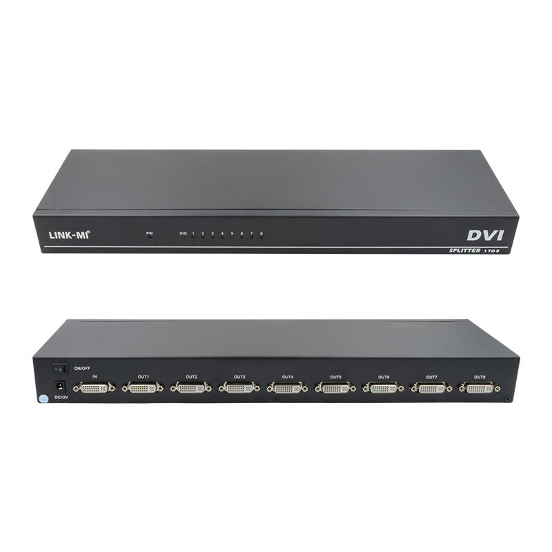 DVI D 29pin Βίντεο HDMI Switch Γυναίκα HDMI Splitter 1 σε 8 έξω 4k