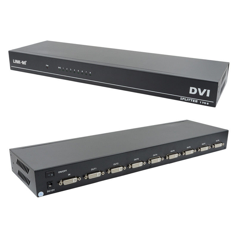 DVI D 29pin Βίντεο HDMI Switch Γυναίκα HDMI Splitter 1 σε 8 έξω 4k