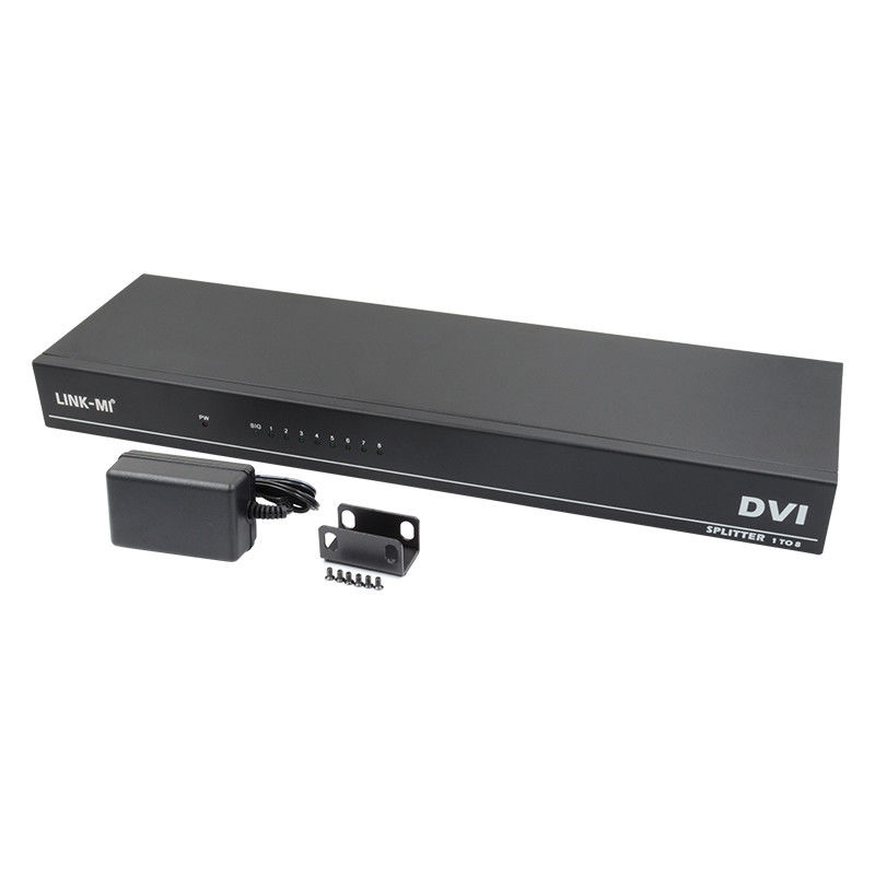 DVI D 29pin Βίντεο HDMI Switch Γυναίκα HDMI Splitter 1 σε 8 έξω 4k