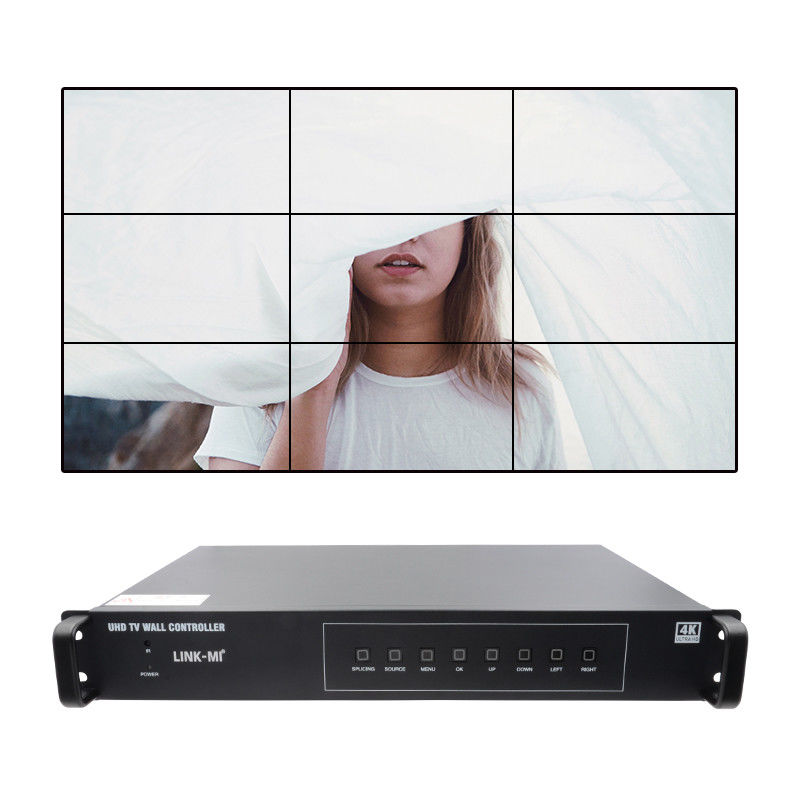 3X3 επεξεργαστής τοίχου βίντεο 4K με περιστροφή εικόνας Διαδρομή ελεγκτής παραθύρου 3x3 4k