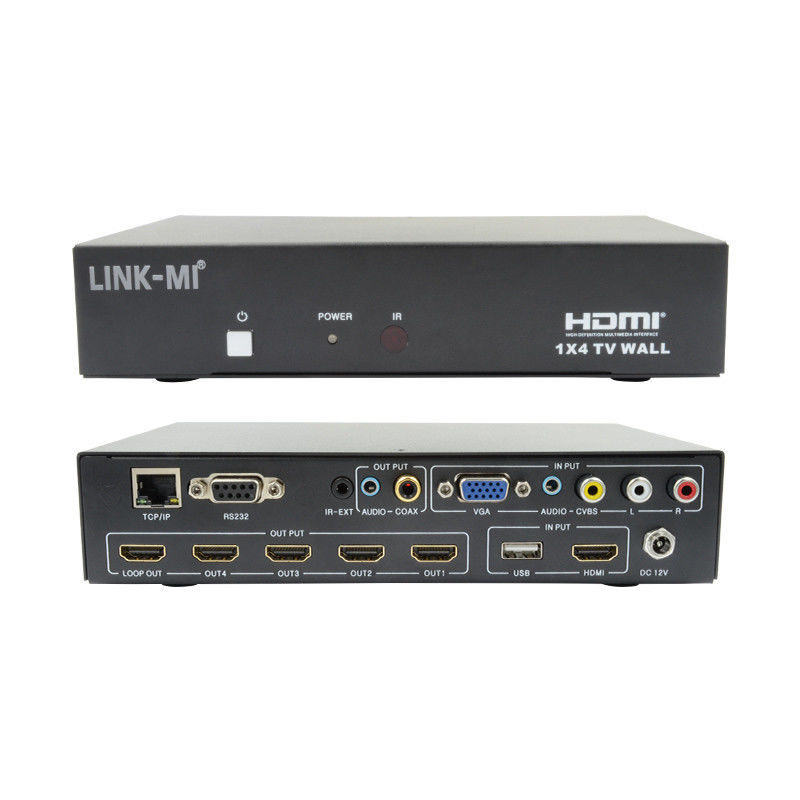 LM-TV04L HDMI 1x4 TV WALL Υποστήριξη CVBS/VGA/HDMI/USB Πηγές εισόδου αναπαραγωγής
