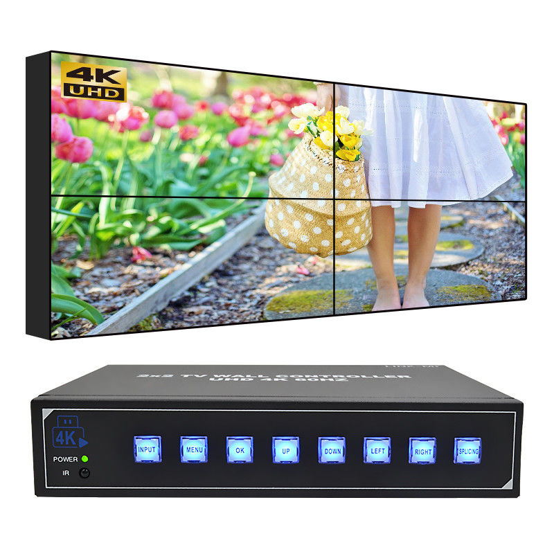 Ελεγκτής τοίχου βίντεο 4K για μέγιστο 4 τηλεοράσεις USB HDMI ελεγκτής τοίχου βίντεο 2x2